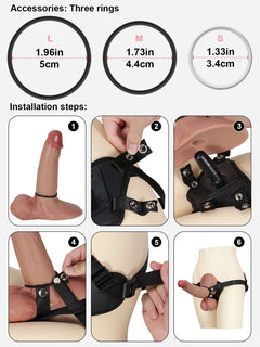 Empire TPE + PU Leather Strap-On Harness with Vac U Lock-5