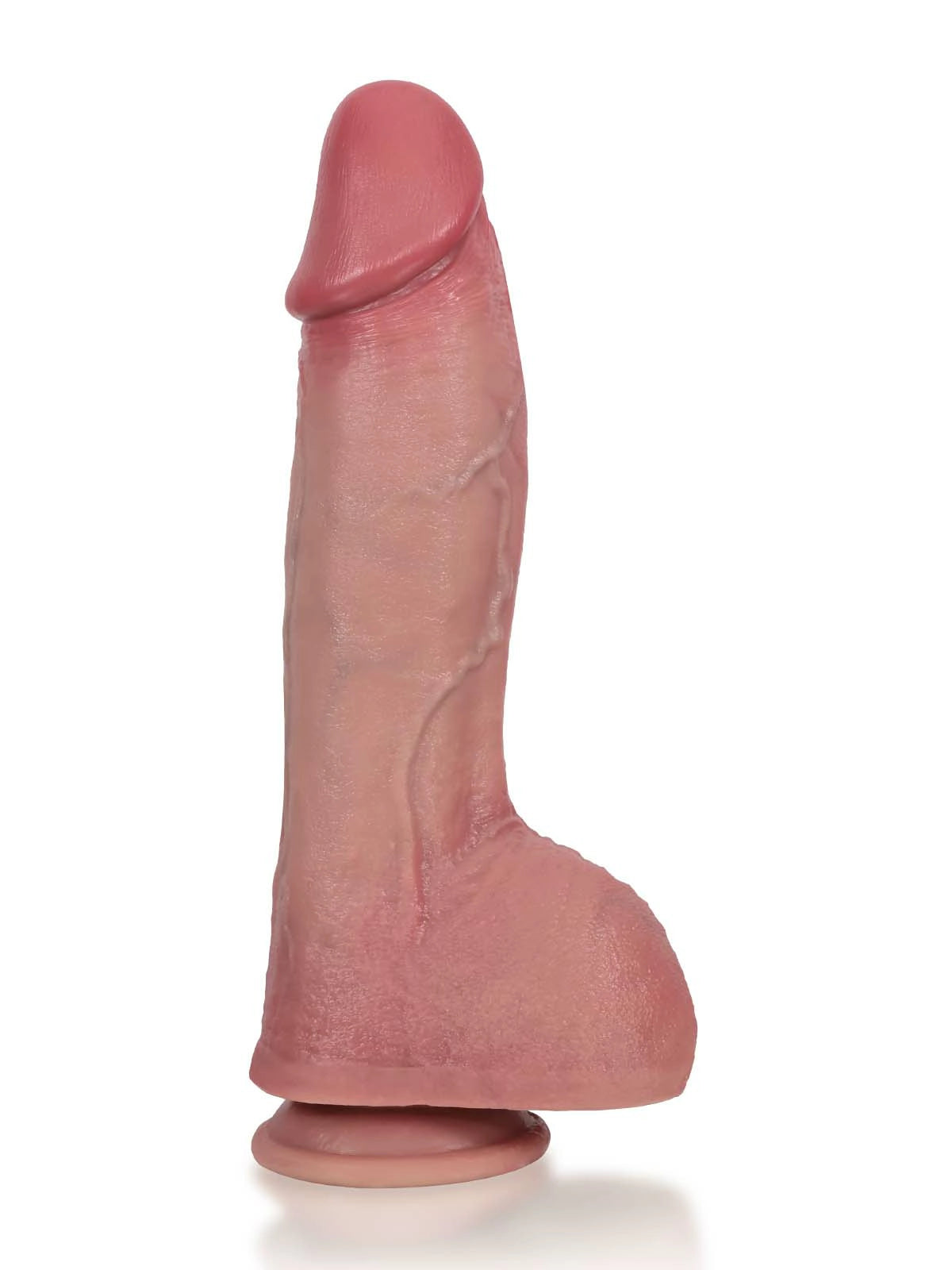 Wesley 10.6" x 2.3" Thick Middle Realistic Thrusting Dildo with Bold Veins-11
