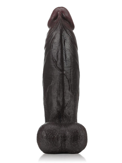 Zeus BBC Black Strong Extra Huge Thick Dual Density Dildo - 11*3 Inch