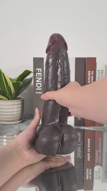 Raptor II BBC Big Thick Sliding Skin Vac-U-Lock Dildo With Moving Balls & Vac U Lock Suction Cup - 10.8*2.5 Inch