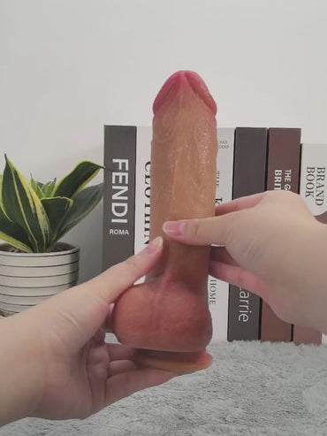 Vanguard 8.6" x 1.7" Sliding Skin Thrusting Dildo with Remote Control