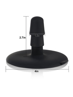 Detail of the strong suction cup base for the sliding skin dildo